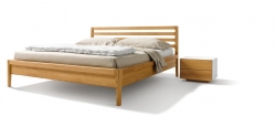 Mylon Bett mit Holzbettseiten