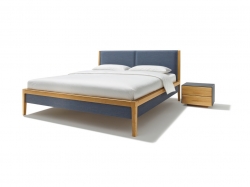 Mylon Bett mit Lederbettseiten